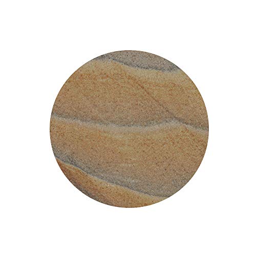 Marbco Sandstone Coasters 4 Inches (10 cm) in Diameter Best Sandstone coasters with a fine color and solid build material (4, Round)