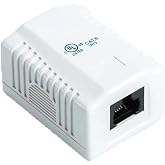 Vertical Cable 1 Port Cat6 Surface Mount Box UL Listed RoHS Compliant