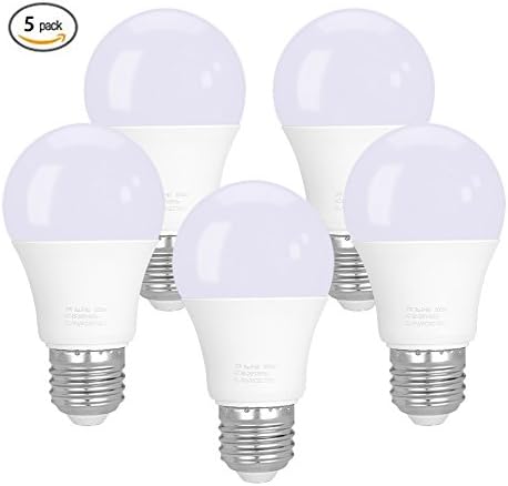 40 Watt Incandescent Equivalent LED Light Bulbs 5 W Lighting Fixture Soft Warm White A55 450 Lumens E26 Medium Base Bright for Home or Decorative, Pack of 5