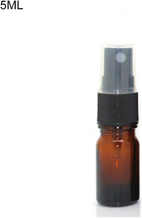 xmke96 5Ml-100Ml Spray Bottle Tea Essential Oil Bottle Beauty Empty Amber Glass Bottle Container 5ml