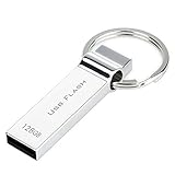 Metal Thumb drive 128GB - Silver with Keychain Design / CC-yj28