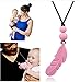 Silicone Feather Teething Pendant Necklace for Baby,Kids Costume Jewelry, Toddler Chewy Accessory