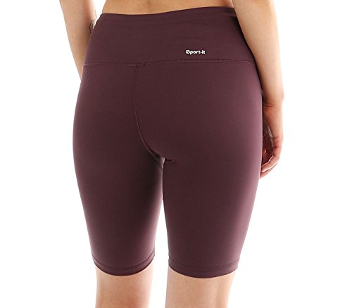 Yoga Shorts Active Long Shorts, Women's Plus Size Workout Bike Running Long Shorts - Thumbnail 2