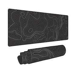 Topographic Long Gaming Mouse Pad Large Desk
