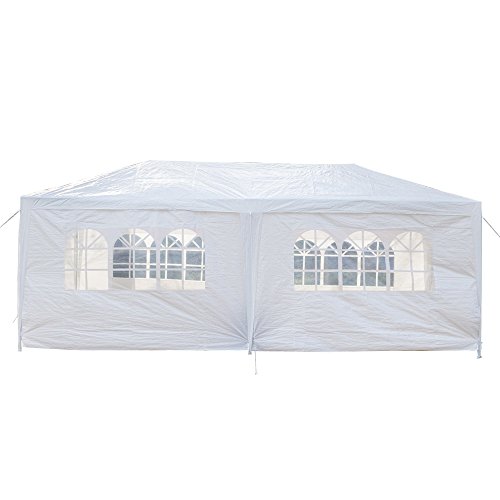 Mefeir 10’x20’ Outdoor Canopy party wedding Tent with 6 Removable Sidewalls,Upgraded Thick Tube ...