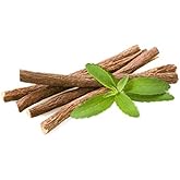 African Chew Sticks - Natural Licorice Root Sticks - 100 grams (1/4 lb) Approximately 10-15 Pieces - Assorted Length - All Natural, Vegan, Halal