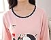 MyFav Big Girls Korean Fashion Pajama Set Lovely Elephant Sleepwear Pink Nighty