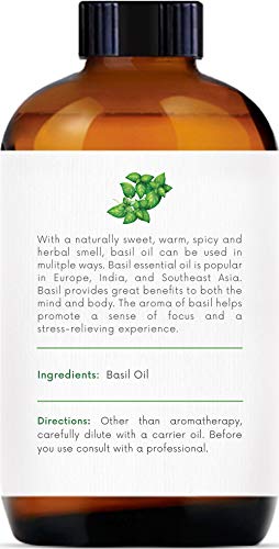 3 Handcraft+Basil+Essential+Oil+Therapeutic