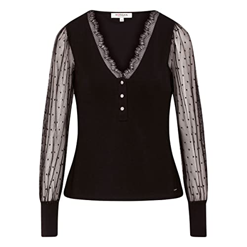 Morgan Femme T-Shirt, Noir, S