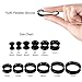 BodyJ4You 16PC Tunnel Soft Silicone Flesh Plug Eyelet 00G 10mm Flexible Stretching Gauges Expander