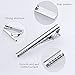 Lictin Men's Tie Clip Clasp Bar - 10pcs Alloy Necktie Clip Pin Bar, Tie Bar Set 6pcs Regular Ties Clip Pin Bar(6cm)+4pcs Skinny Tie Clip(4cm) with Gift Box