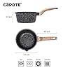 CAROTE Saucepan with Lid 16cm/1.5L, Nonstick Sauce Pot for Induction, Gas and Electric Hobs, Small Cooking Pot with Pour…