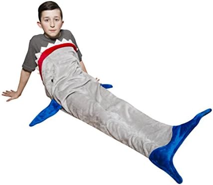 Shark Tail Blanket by Snuggle Up Tails, Great Gift for Kids, Fun Blankie for your Shark Lover or Princess Mermaid