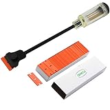 FOSHIO 1PCS Automotive Razor Scraper Car Tint Vinyl Tool Application with 12" Long Handle 100pcs Plastic Razor Blade