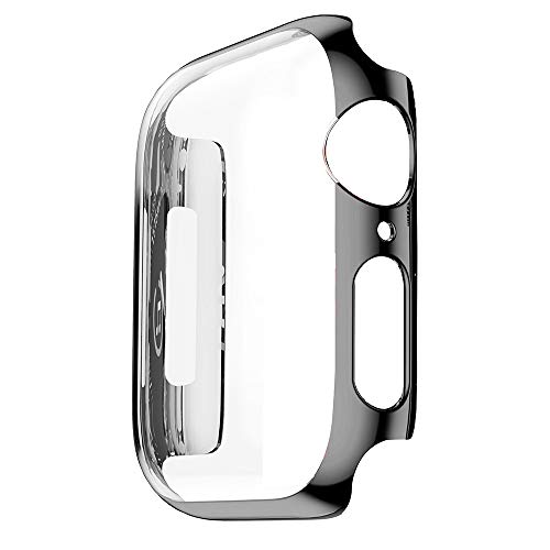 Ultra Thin Cases Cover,Saying For Apple Watch 4 44mm Cases Protective Bumper Perfectly Replace organizer (Black)