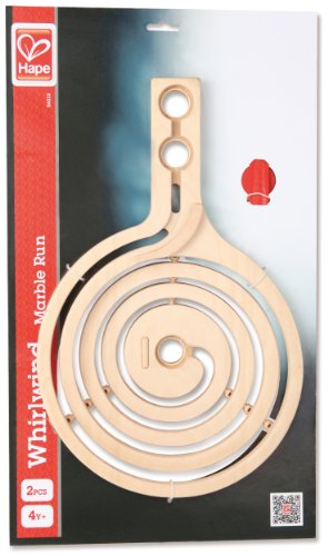 Hape Quadrilla Wooden Marble Run Construction The Luge Wooden Marble Run Add-On Set, 2 Pieces