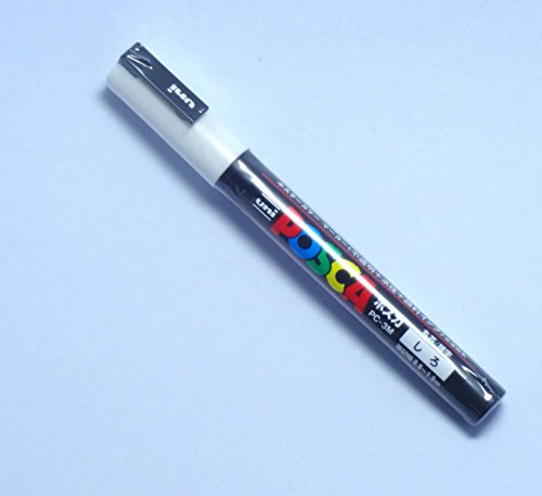 Uni Posca Paint Marker PC-3M White, 2 pens per Pack (Japan Import) [Komainu-Dou Original Package] - //coolthings.us