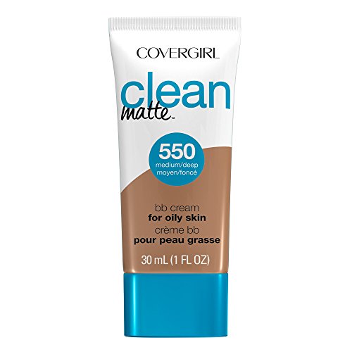 COVERGIRL Clean Matte BB Cream Medium/Deep 550 For Oily Skin, 1 oz