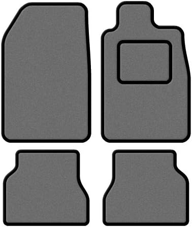 Honda Jazz 2001-2008 Custom Fit Taliored Car Mats Set Prestige Quality Standard Grey Carpet with Black Trim