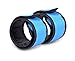 LED Slap Bracelet - Two Pack (2) - High Visibility Outdoor Sports Light Up Glow Wristband, Blue