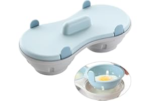 KBAKOSA Egg Poacher, Microwave Egg Cooker, Egg Cooker for Kitchen Cooking Gadgets (blue)