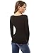 PattyBoutik Women Long Sleeve V Neck Lace Up Blouse (Black Small)