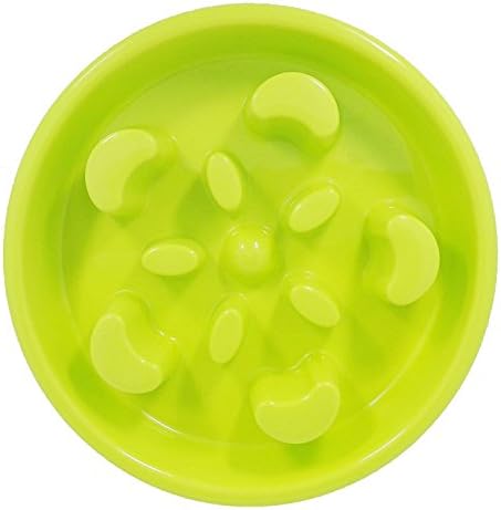  Eco-friendly Durable Non-Toxic Preventing Choking Dog Feeder Slow Eating Pet Bowl Healthy Design Bowl For Dog Pet (Lite Green)