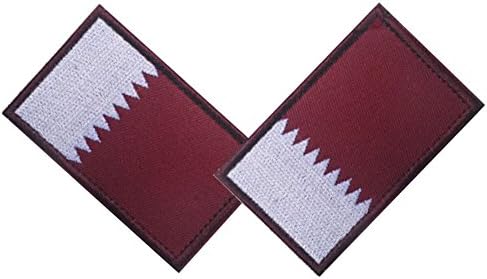 ZHGstore More National Flag Patch - Bundle 2 PCS (Qatar)