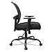 Alera Merix Series Mesh Big/Tall Mid-Back Swivel/Tilt Chair, Black