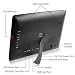14-Inch Digital Photo Frame (Black), Hi-Resolution, Various Transitional Effects, Slide Show,Interval time Adjustable, Plug in a SD Card or Flash Drive to Access and Display Your Photos – Local Stockthumb 1