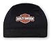 Harley-Davidson Men's Long Bar & Shield Skull Cap, Black Orange & White SK31230