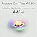 Hand Spinner Fidget Toy Dazzling Colorful, Up To 8 Min High Speed With Extra DIY German Bearing GIM Fidget Spinner Metal, Fingertip Gyro EDC Tri Spinner