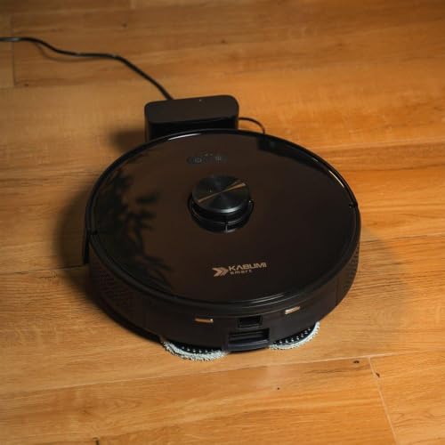 Robô Aspirador de Pó e Passa Pano KABUM! smart K1000 - Mapeia a Laser, 2 MOPs, até 7000Pa, Alexa/Google, BT, Bivolt, Preto - KSAR1000PT