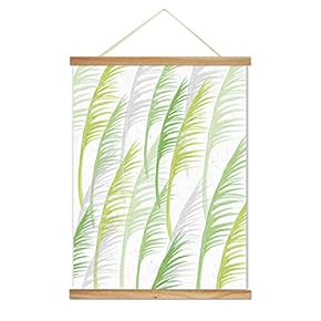 Hanging Poster NO Magnetic Wooden Framed, Colorful Leaves Fulfilled Home Wall Canvas Prints Decoration Ready to Hang - 18"x24" inches