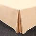 Utopia Bedding King Bed Skirt - Soft Quadruple Pleated Ruffle - Easy Fit with 16 Inch Tailored Drop - Hotel Quality, Shrinkage and Fade Resistant (King, Beige)