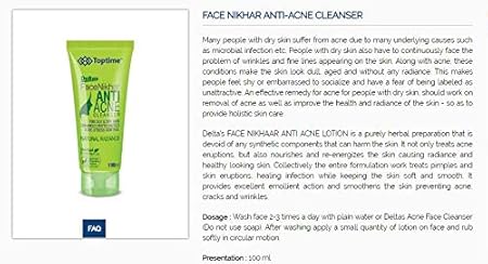 face nikhar anti acne cream