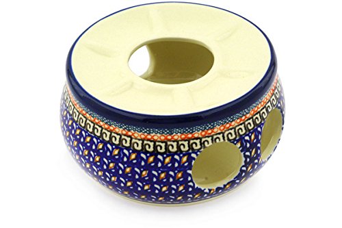 Polish Pottery Heater 6-inch Poppies UNIKAT