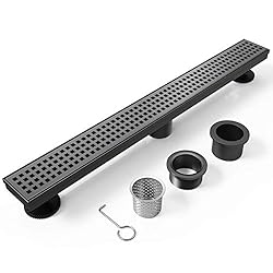 WEBANG 36 Inch Shower Linear Black Drain