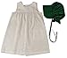Little House on The Prairie Child-Size Apron & Bonnet Costume Dress Up Set (Which Matches an 18 in Doll Size Dress That Fits American Girl)