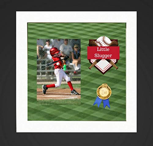 (2-pack) 8"x8" White Display Shadow Box Frame w/ Linen Background and 16 Stick Pins - Ready To Hang Shadowbox Picture Frame - Easy to Use - Box Display Frame, Baby and Sports Memorabilia Wedding Baby