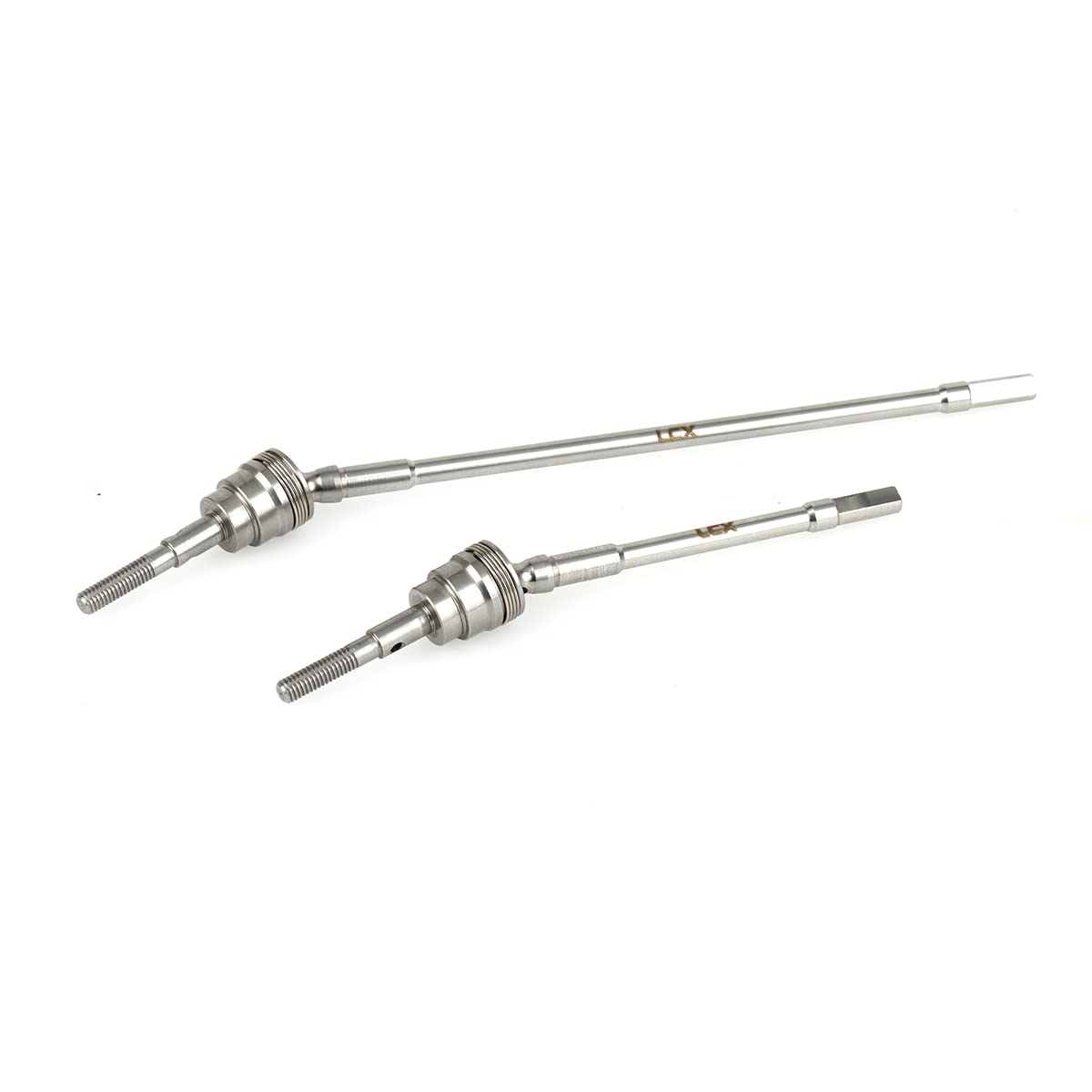 LCX Racing 1/10th RC Crawler Car Stainless Steel CVD Front Drive Shaft AR60 OCP Universal Axle Set for Axial Wraith RR10 90048, Upgrades Parts Accessories