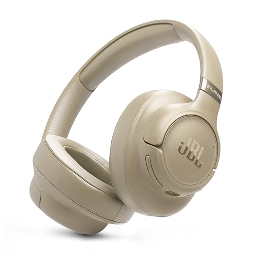 JBL Tune 780NC, Kabelloser Over-Ear-Kopfhörer mit Noise-Cancelling, Beige