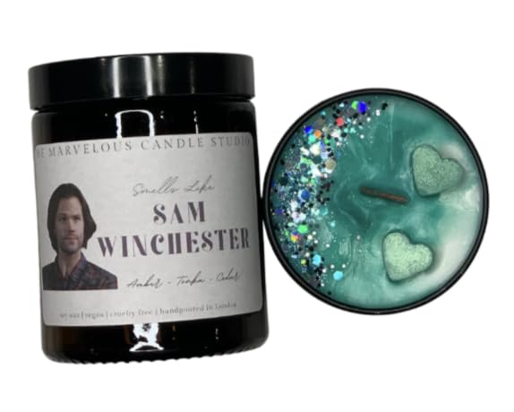 Smells Like Sam Winchester Wax Melts and Candles | Supernatural | Jared Padalecki | Fandom Candles | Funny Novelty Gift | Vegan Candles (8oz Candle)
