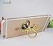IYOYI Animal Phone Ring Holder 360 Degree Rotation Cute Phone Ring Kickstand Universal Grip Finger Stand for iPhone Samsung Smartphone (Metal Dog - Rose Black)