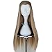 Angelaicos Unisex Braids Prestyled Straight Halloween Costume Cosplay Party Full Wigs Long Blonde
