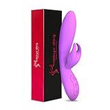 G-Spot Rabbit Rechargeable Dildo Vibrator Adult Sex Toys for Women - Silicone Clitoris Vagina Stimulator Massager Sex Things for Couples