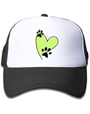 Heart Paw Youth Toddler Mesh Hats Boys and Girl Baseball Trucker Cap