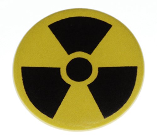 RADIOACTIVE SYMBOL Pinback Button 1.25