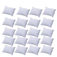 JIAKAI Velvet Small Bracelet/Watch Pillow Jewelry Displays-20PCS (White)