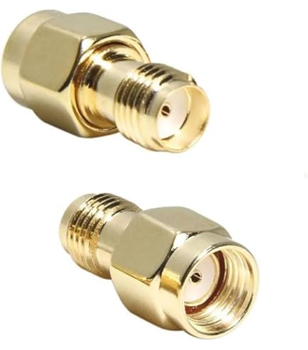 Annuodi 2 STKS RF Coaxiale Coax Adapter F Type Vrouwelijke Jack Op SMA- stekker Recht F Mannelijk naar SMA Mannelijk (Kleur: F mannelijk naar SMA vrouw